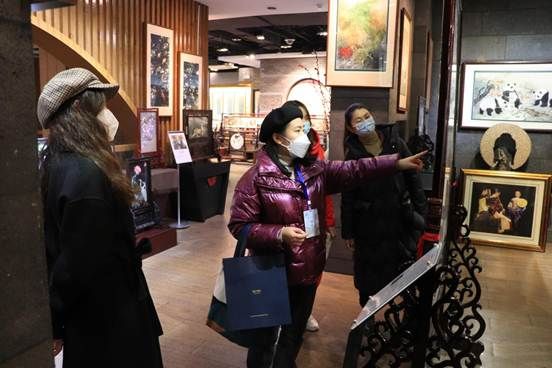 蜀江锦院参观学习 (2)